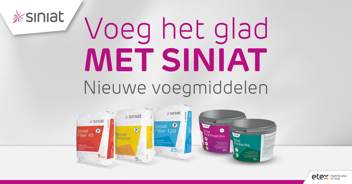 Dit is waarom Siniat Nederland vernieuwde voegmiddelen lanceert